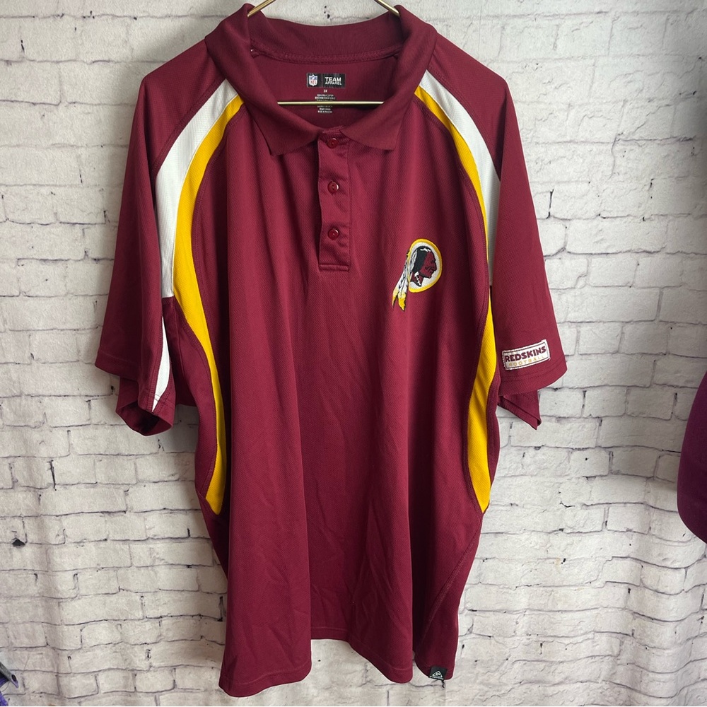 NFL team apparel Washington redskins polo style shirt size 3X